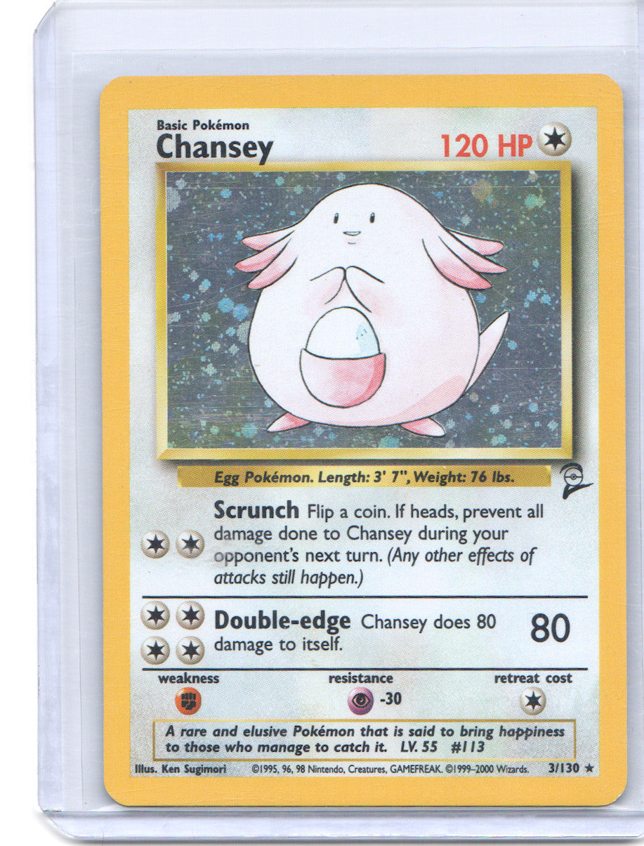 Chansey Holo Rare Base Set 2 003/130 LP
