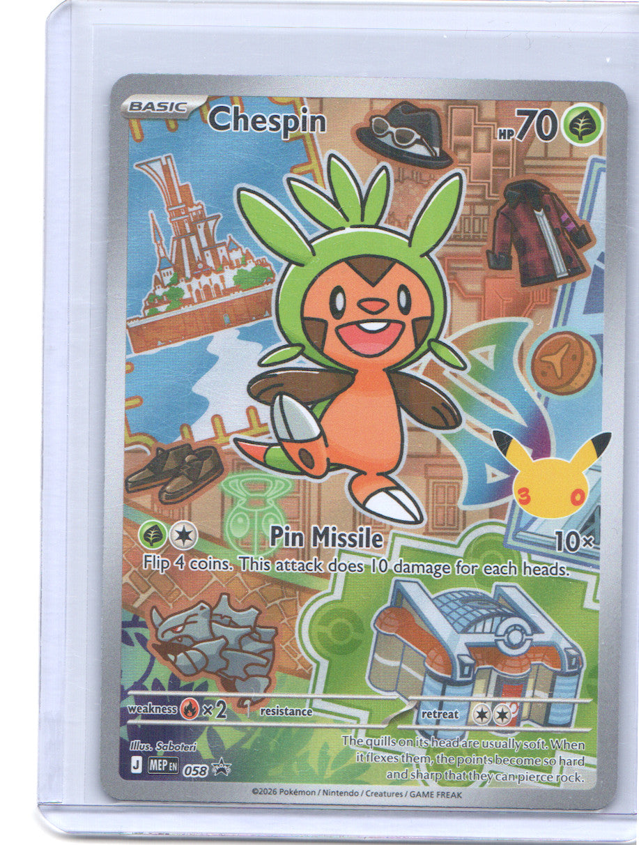 Chespin Promo ME: Mega Evolution Promo 058 NM