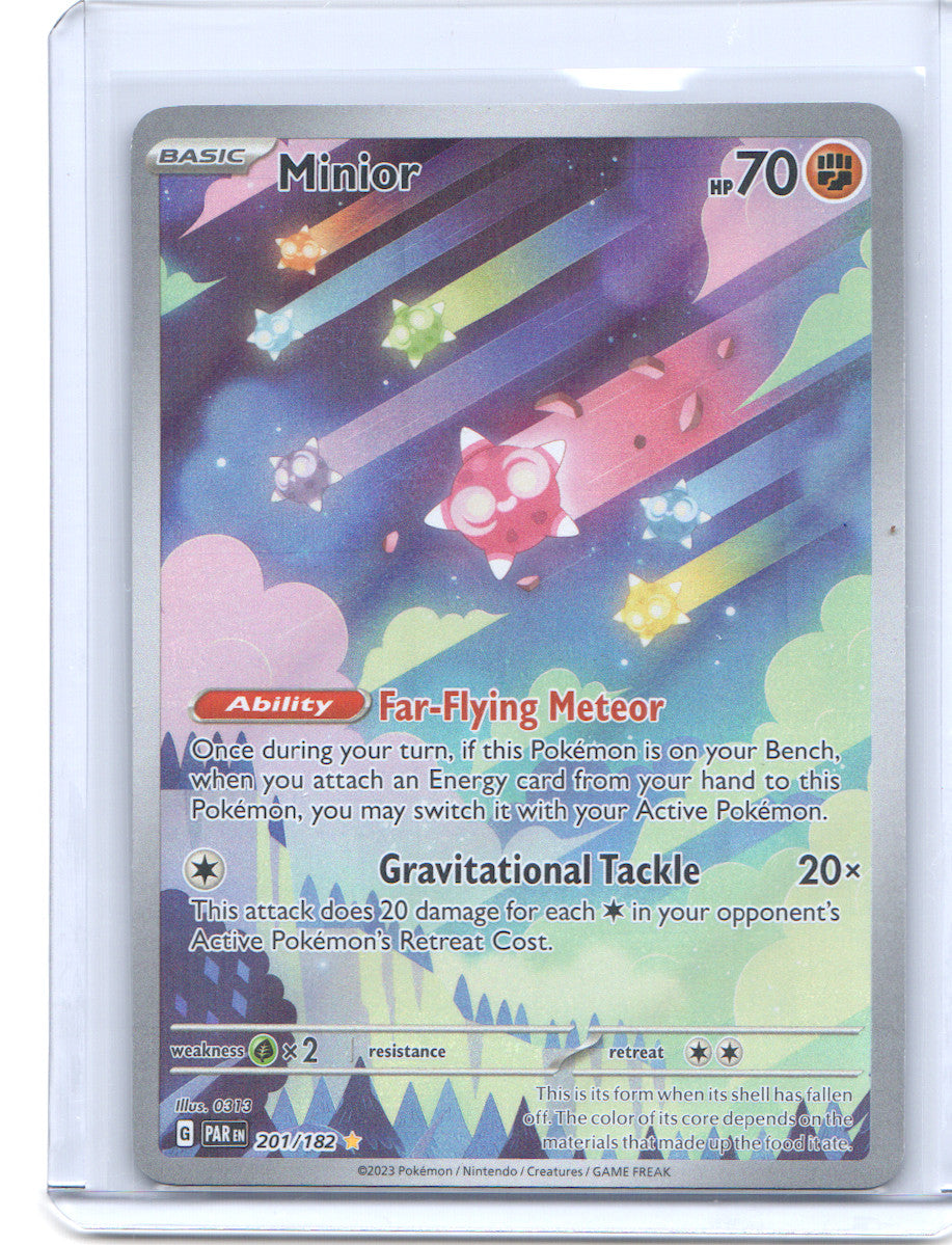 Minior Illustration Rare SV04: Paradox Rift 201/182 NM
