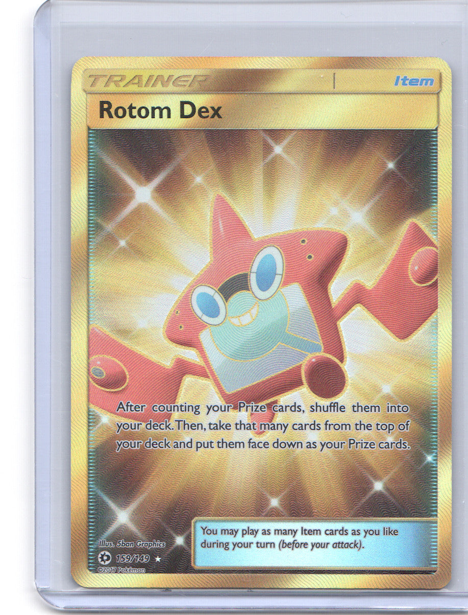 Rotom Dex (Secret) Secret Rare SM Base Set 159/149 NM