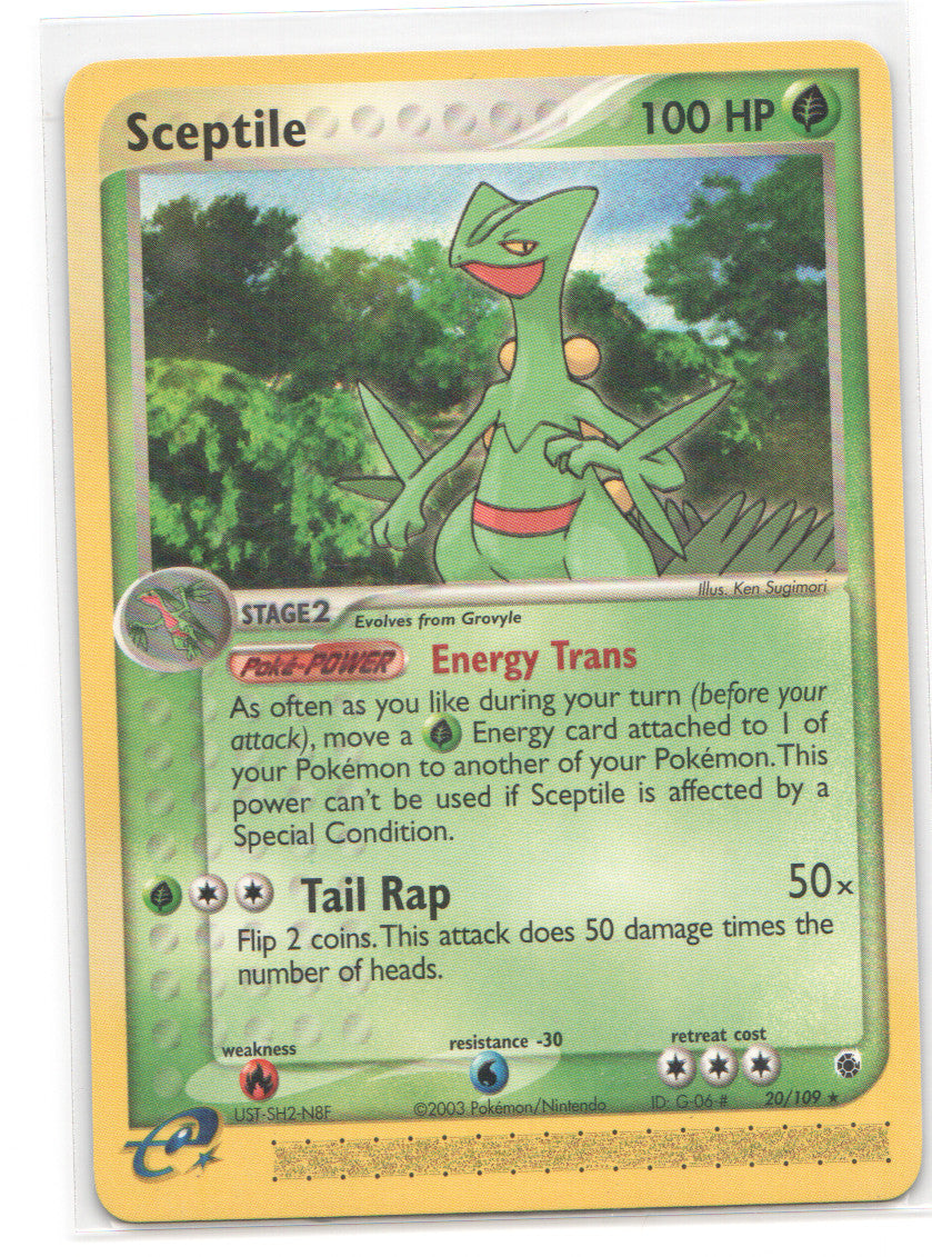 Sceptile - Rare Ruby and Sapphire 20/109 NM