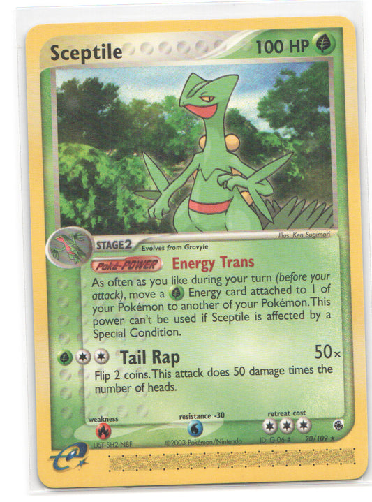 Sceptile - Rare Ruby and Sapphire 20/109 NM