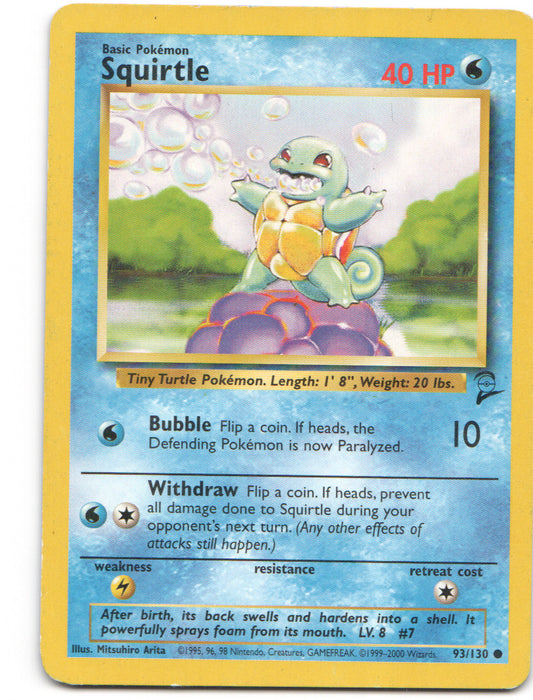 Squirtle Common Base Set 2 093/130 LP