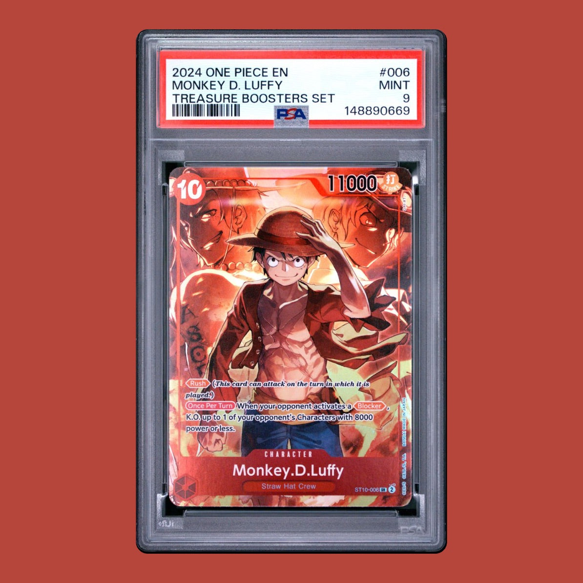 Monkey D. Luffy - 2024 One Piece EN - Treasure Boosters Set - #006 - PSA 9 MINT