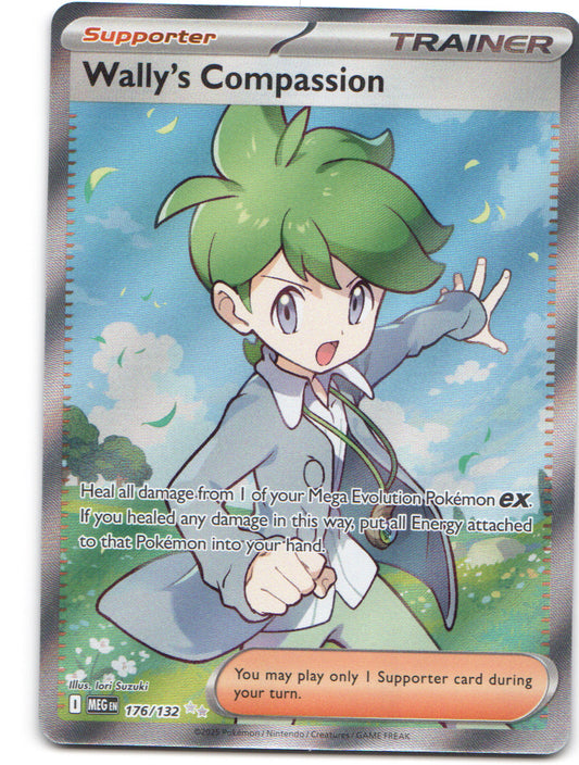 Wally's Compassion Ultra Rare ME01: Mega Evolution 176/132 NM