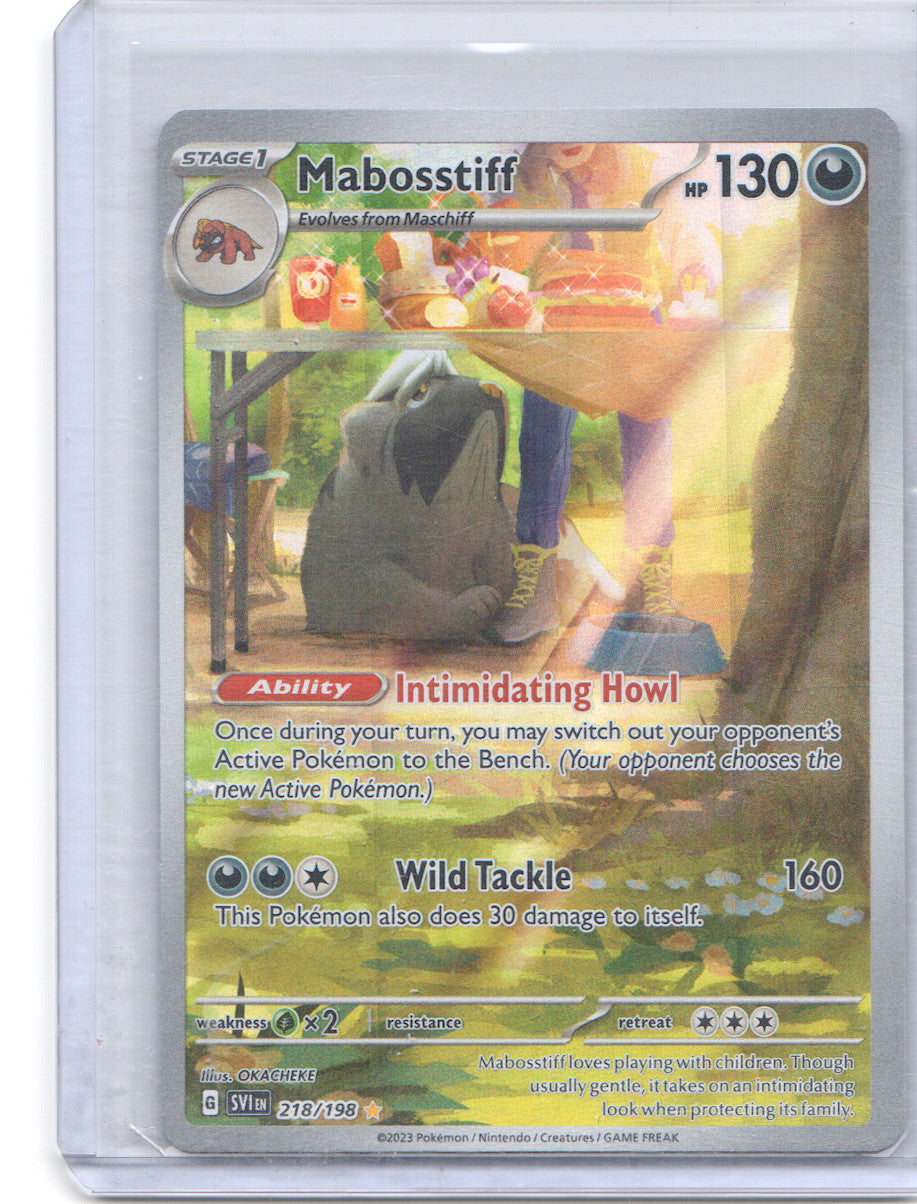 Mabosstiff Illustration Rare SV01: Scarlet & Violet Base Set 218/198 NM