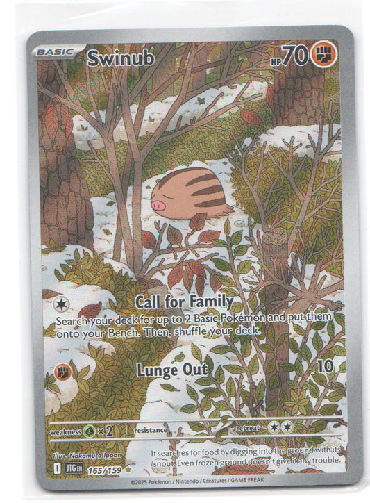 Swinub - Illustration Rare SV09: Journey Together 165/159 NM