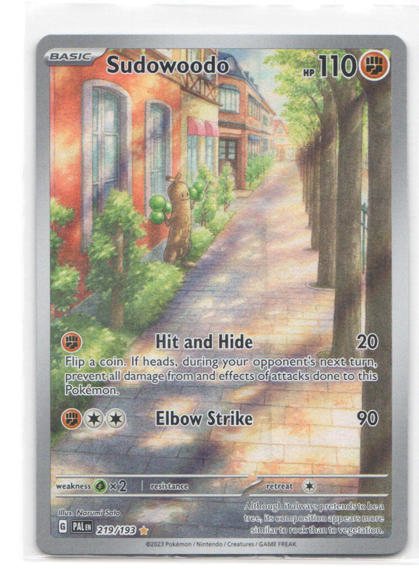 Sudowoodo Illustration Rare SV02: Paldea Evolved 219/193 NM
