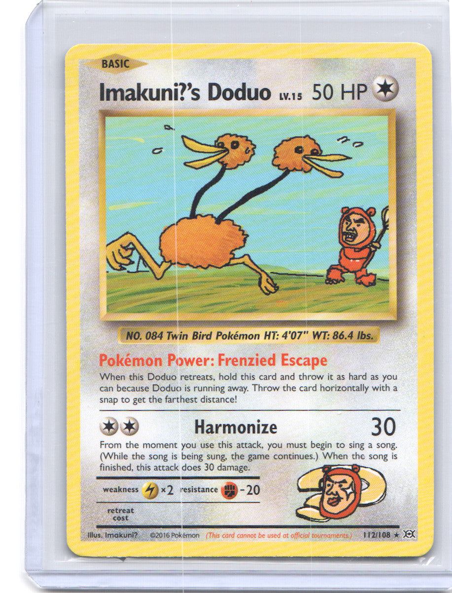 Imakuni?'s Doduo Secret Rare XY - Evolutions 112/108 LP