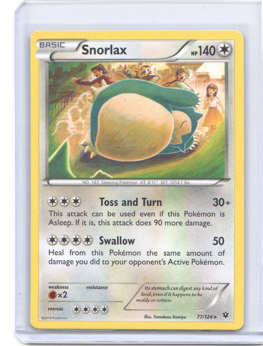 Snorlax Rare XY - Fates Collide 77/124 NM