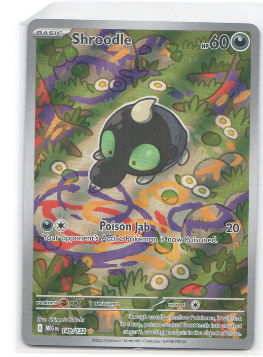 Shroodle Illustration Rare ME01: Mega Evolution 149/132 NM