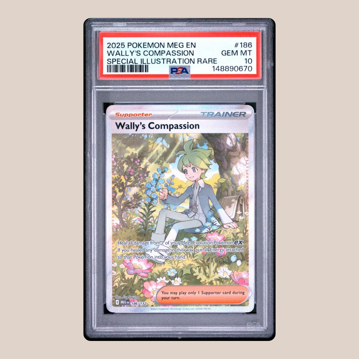 Wally's Compassion - 2025 Pokemon MEG EN - Special Illustration Rare - #186 - PSA 10 GEM MT