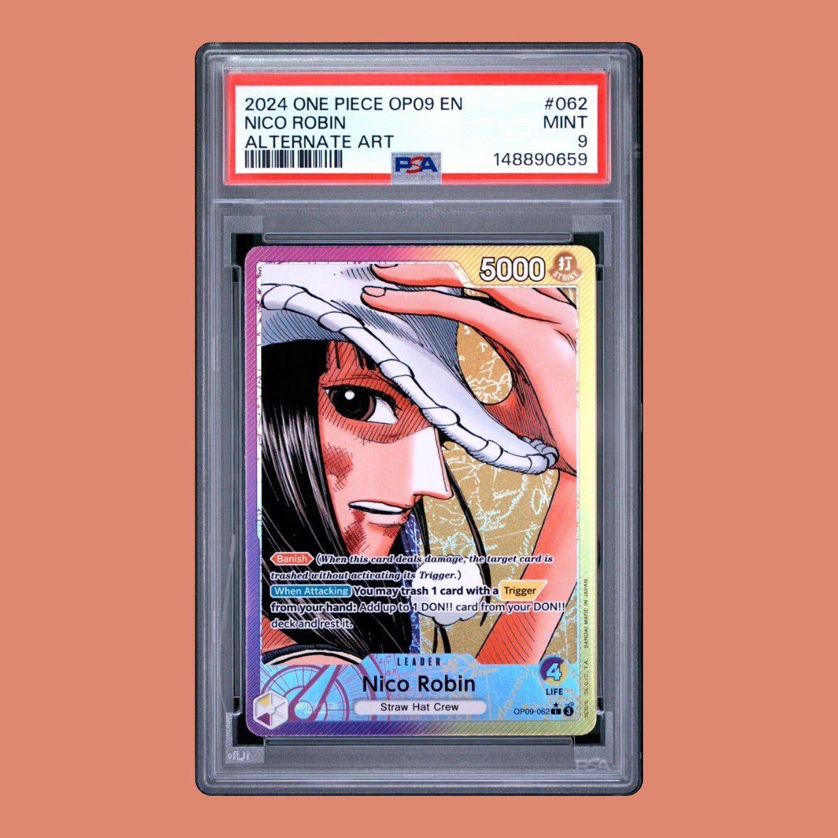 Nico Robin - 2024 One Piece OP09 EN - Alternate Art - #062 - PSA 9 MINT