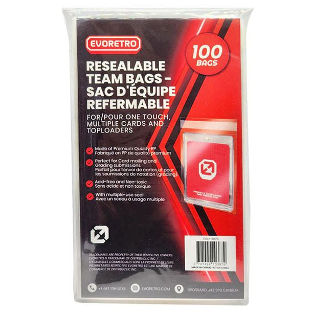 Evoretro - Resealable Team Bags (100)