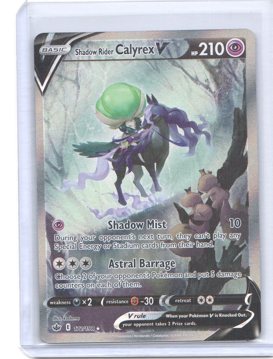 Shadow Rider Calyrex V (Alternate Full Art) Ultra Rare SWSH06: Chilling Reign 17
