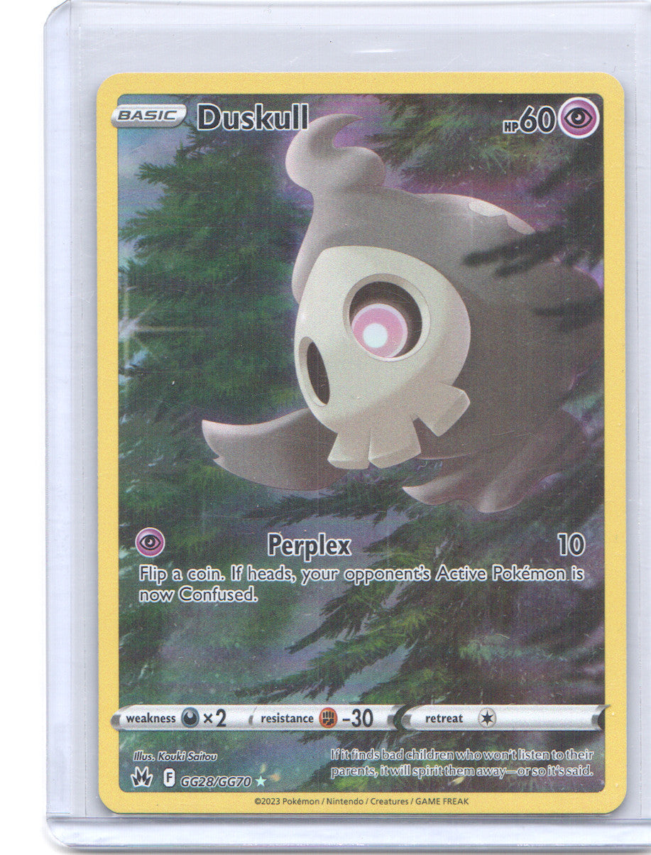 Duskull Ultra Rare SWSH: Crown Zenith: Galarian Gallery GG28/GG70 NM