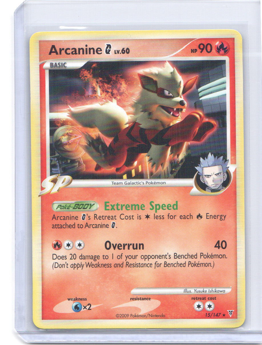 Arcanine G Holo Rare Deck Exclusives 015/147 NM