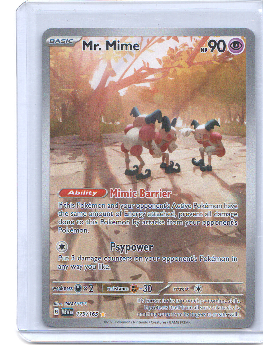 Mr. Mime Illustration Rare SV: Scarlet & Violet 151 179/165 NM