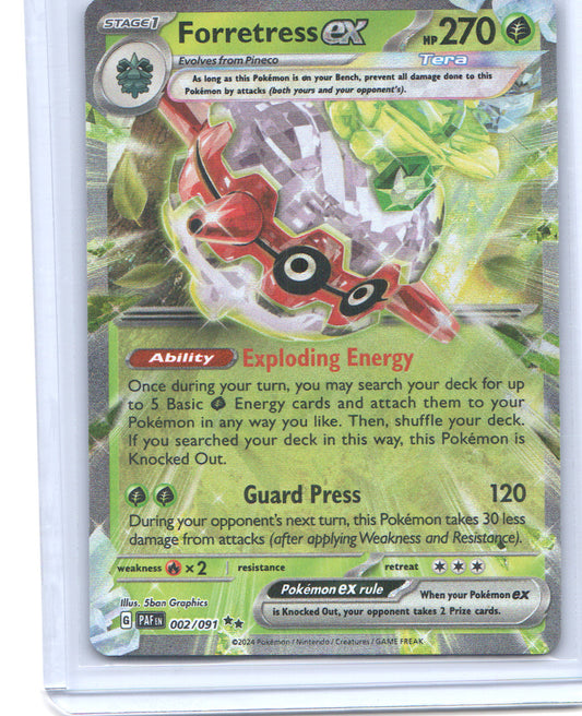Forretress ex Double Rare SV: Paldean Fates 002/091 NM