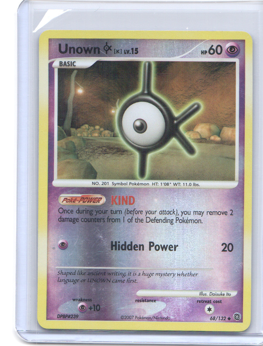 Unown [K] Uncommon Secret Wonders 68/132 NM