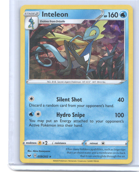 Inteleon (Cracked Ice Holo) Holo Rare Deck Exclusives 059/202 NM
