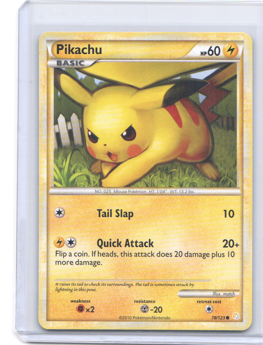 Pikachu Common HeartGold SoulSilver 78/123 NM