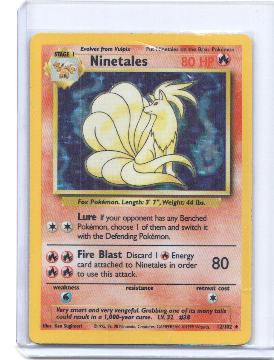 Ninetales Holo Rare Base Set 012/102 HP