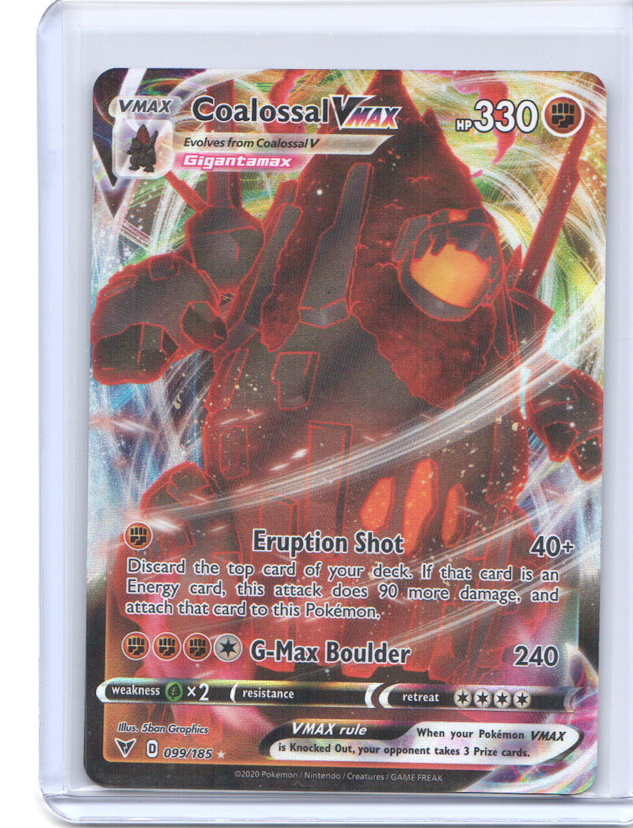 Coalossal VMAX Ultra Rare SWSH04: Vivid Voltage 099/185 NM