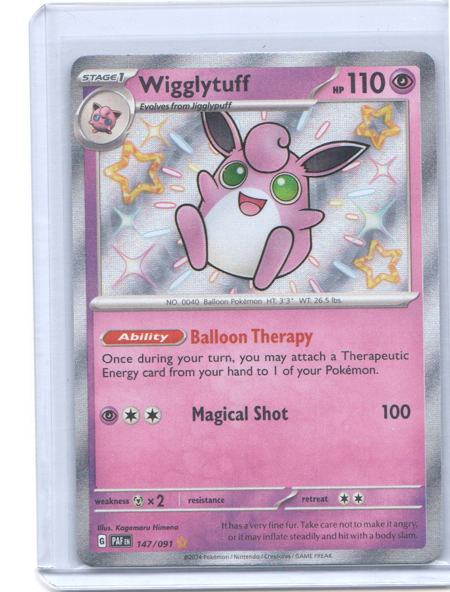 Wigglytuff Shiny Rare SV: Paldean Fates 147/091 NM