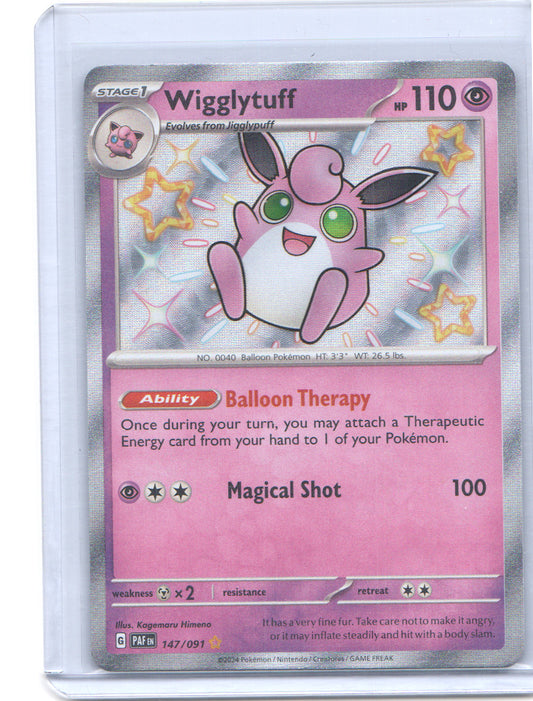 Wigglytuff Shiny Rare SV: Paldean Fates 147/091 NM