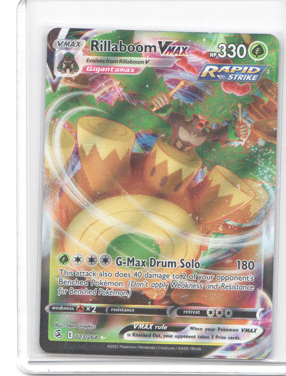 Rillaboom VMAX Ultra Rare SWSH08: Fusion Strike 023/264 NM