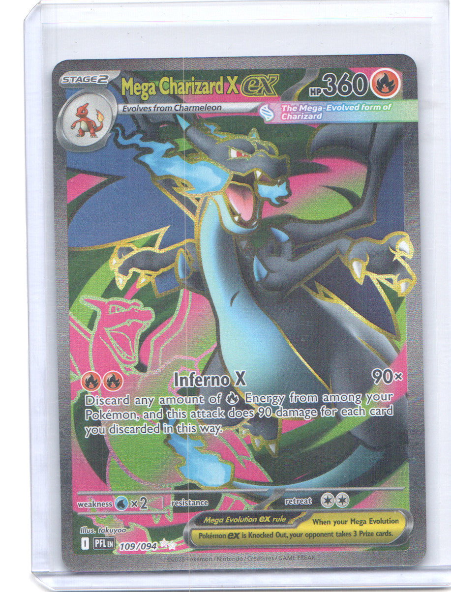 Mega Charizard X ex Ultra Rare ME02: Phantasmal Flames 109/094 NM