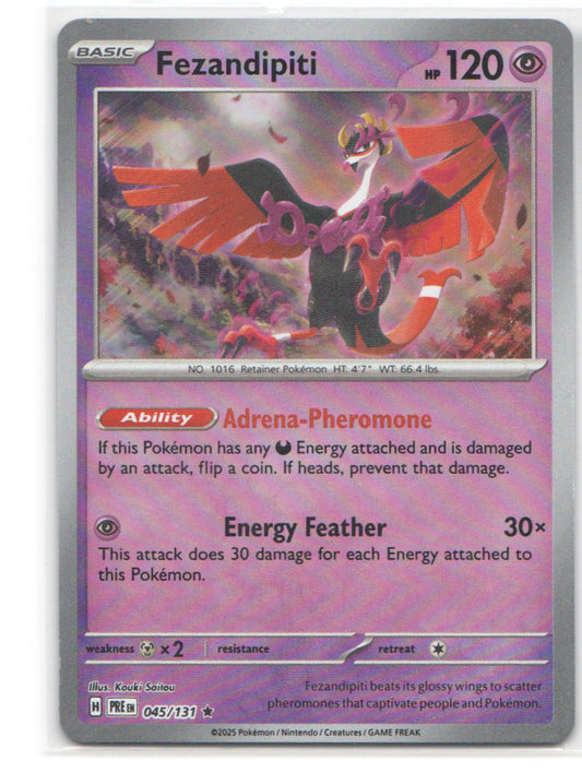 Fezandipiti (Poke Ball Pattern) Rare SV: Prismatic Evolutions 045/131 NM