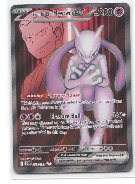 Team Rocket's Mewtwo ex Ultra Rare SV10: Destined Rivals 213/182 NM