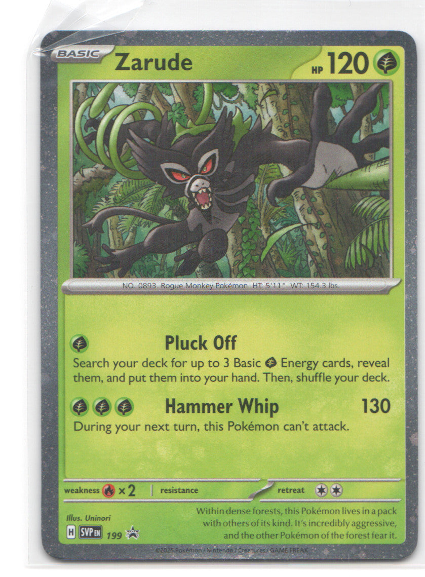 Zarude - (Cosmos Holo) Holo Rare SV: Scarlet & Violet Promo Cards 199 NM