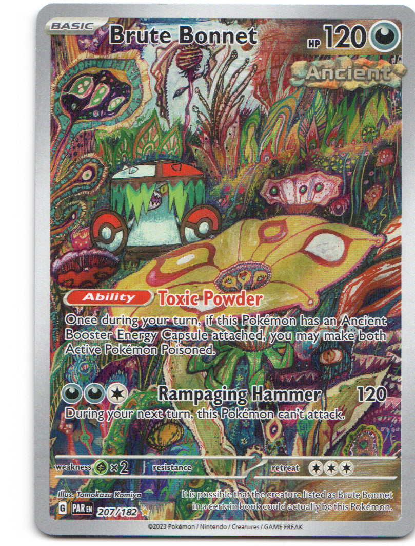 Brute Bonnet Illustration Rare SV04: Paradox Rift 207/182 NM