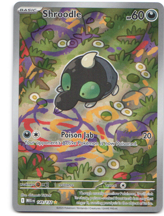 Shroodle Illustration Rare ME01: Mega Evolution 149/132 NM