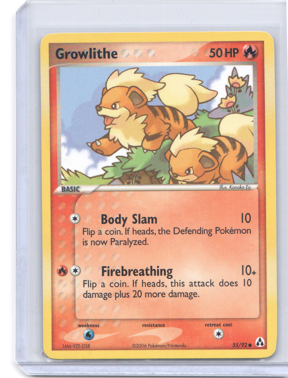 Growlithe Common EX Legend Maker 55/92 LP