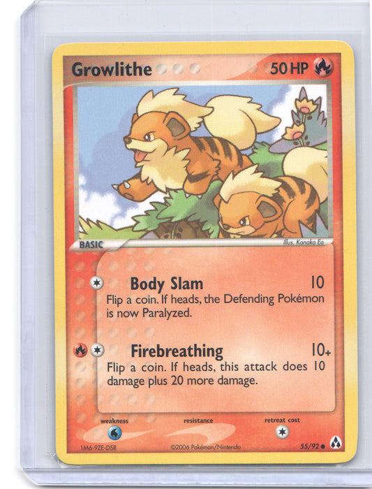 Growlithe Common EX Legend Maker 55/92 LP