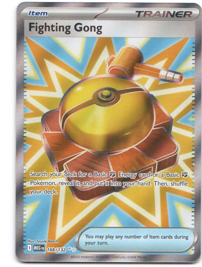 Fighting Gong Ultra Rare ME01: Mega Evolution 168/132 NM