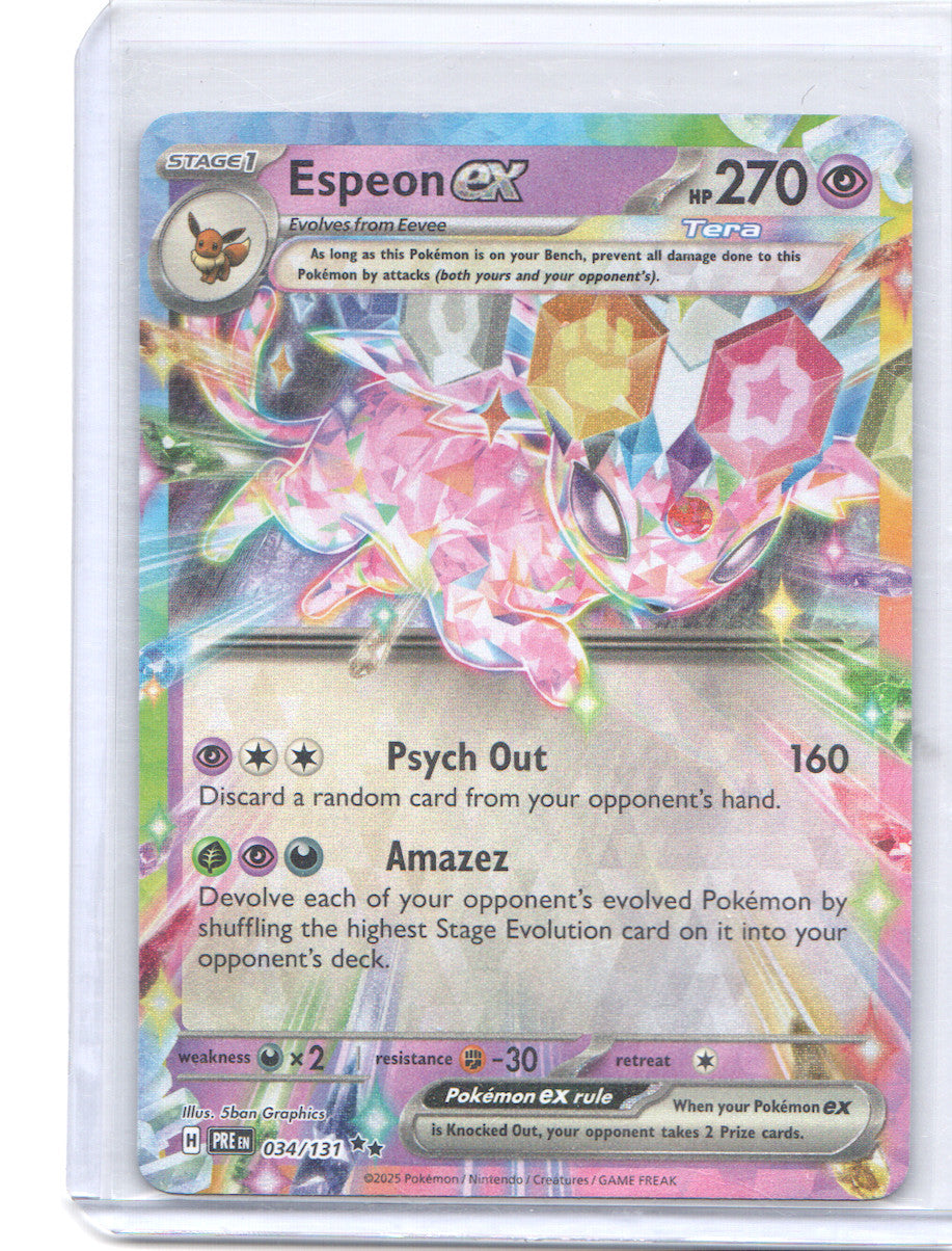 Espeon ex Double Rare SV: Prismatic Evolutions 034/131 NM