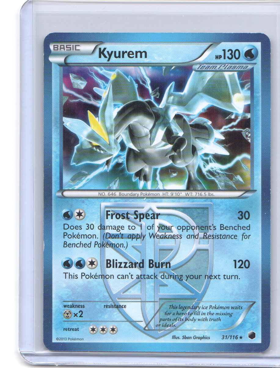 Kyurem (Team Plasma) Holo Rare Plasma Freeze 31/116 LP