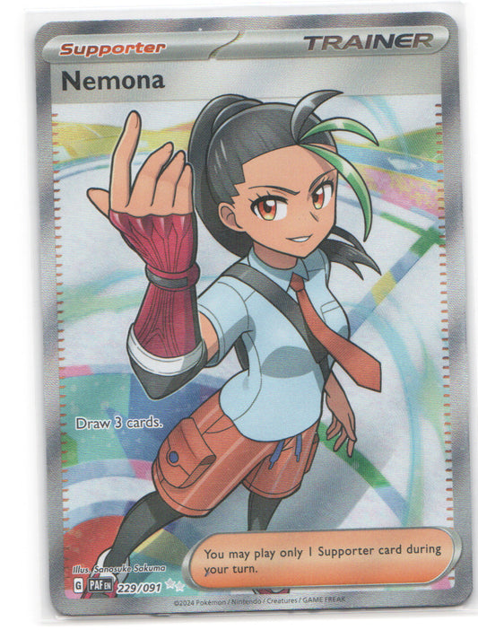 Nemona Ultra Rare SV: Paldean Fates 229/091 NM