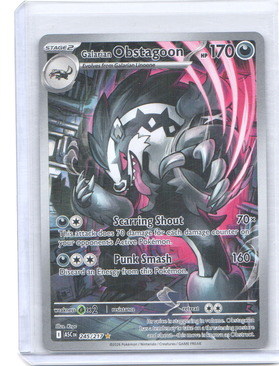 Galarian Obstagoon Illustration Rare ME: Ascended Heroes 245/217 NM