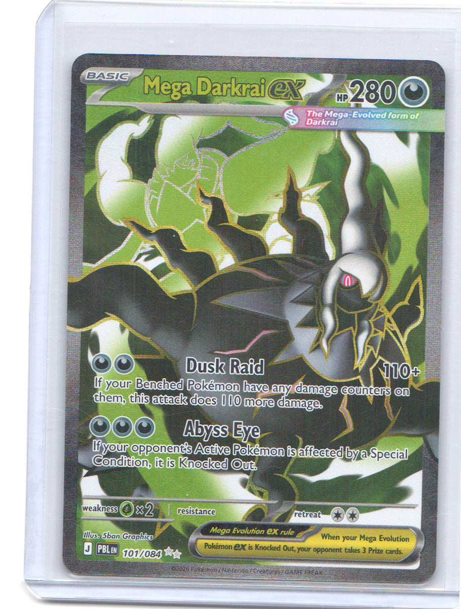 Mega Darkrai ex Ultra Rare ME05: Pitch Black 101/084 NM