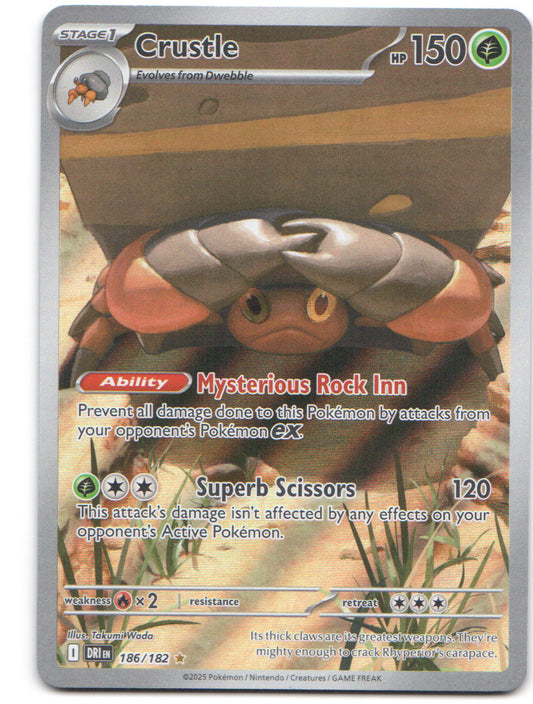 Crustle Illustration Rare SV10: Destined Rivals 186/182 NM