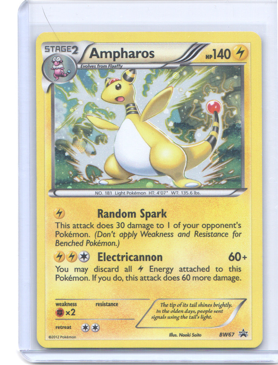 Ampharos Promo Black and White Promos BW67 LP