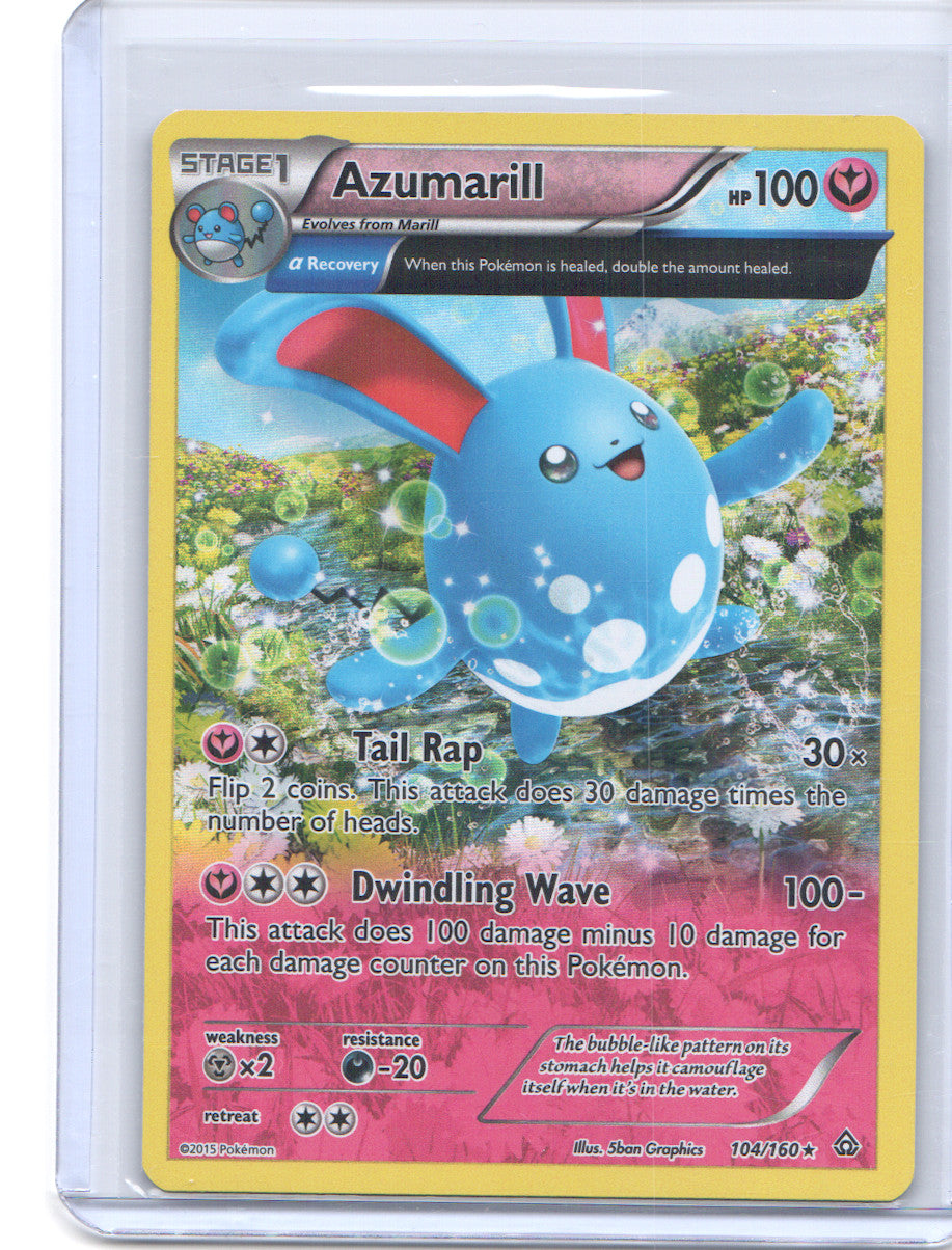 Azumarill (Alpha) Holo Rare XY - Primal Clash 104/160 NM