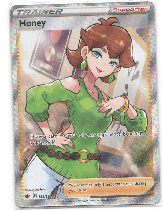 Honey (Full Art) Ultra Rare SWSH06: Chilling Reign 192/198 NM