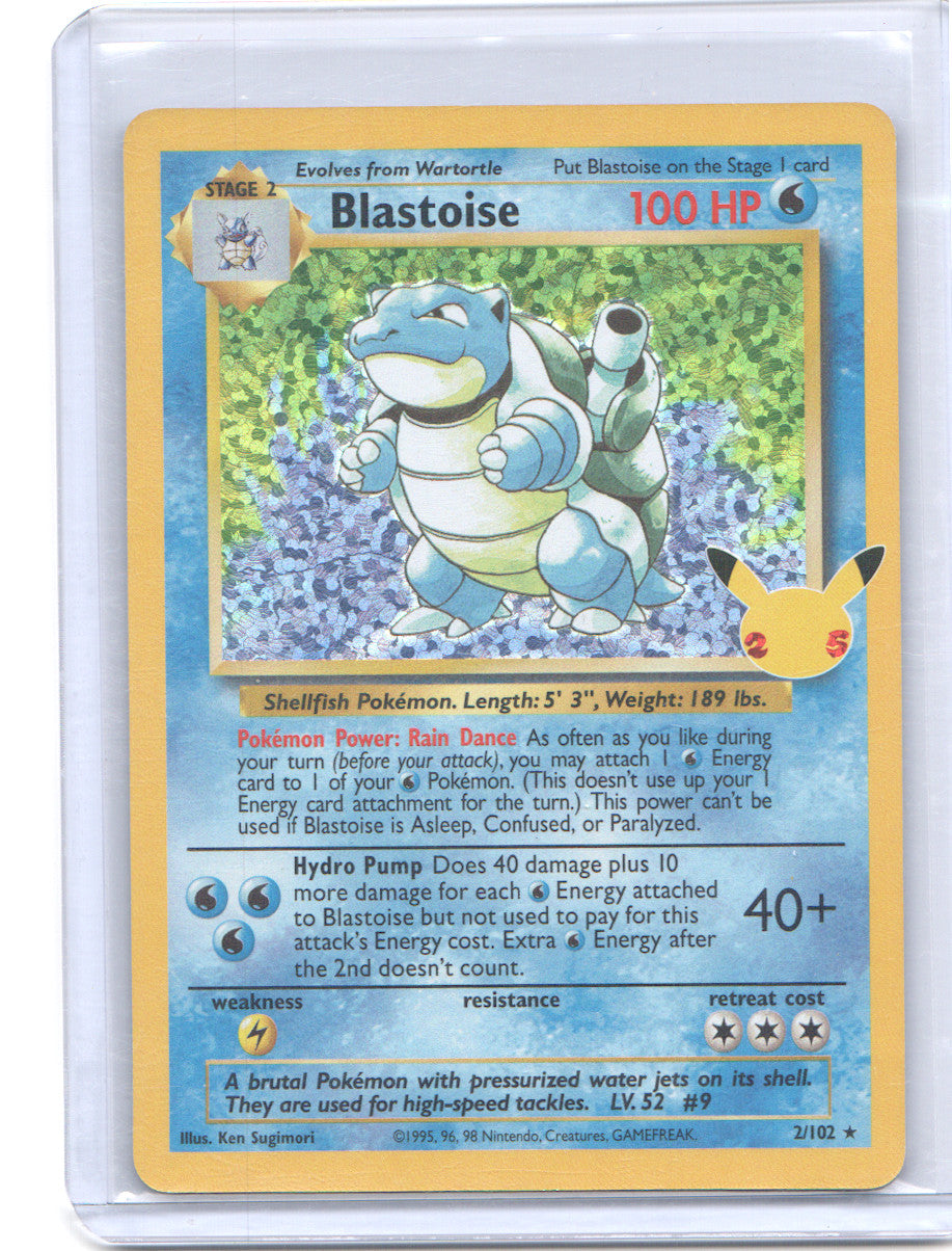 Blastoise Classic Collection Celebrations: Classic Collection 2/102 NM